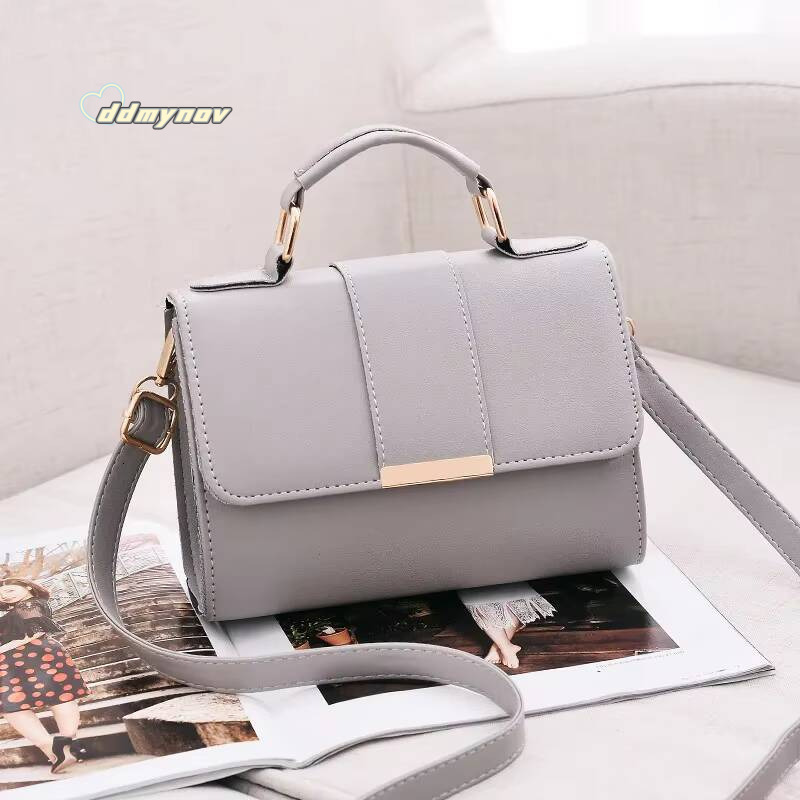 Hot Sale Flap Sling Shoulder Bags for Women Solid Color Crossbody Messenger Bag Purse Female Leather Handbag Pocket ddmynov