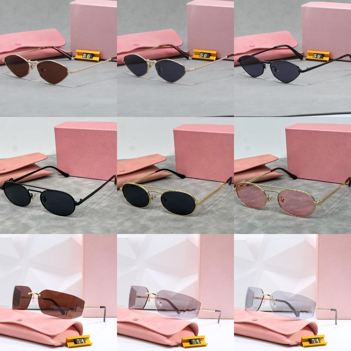 with box Fashion Square black frame Sunglasses Women Designer Luxury Man Women SunGlasses Classic Vintage Outdoor Sun glasses top
