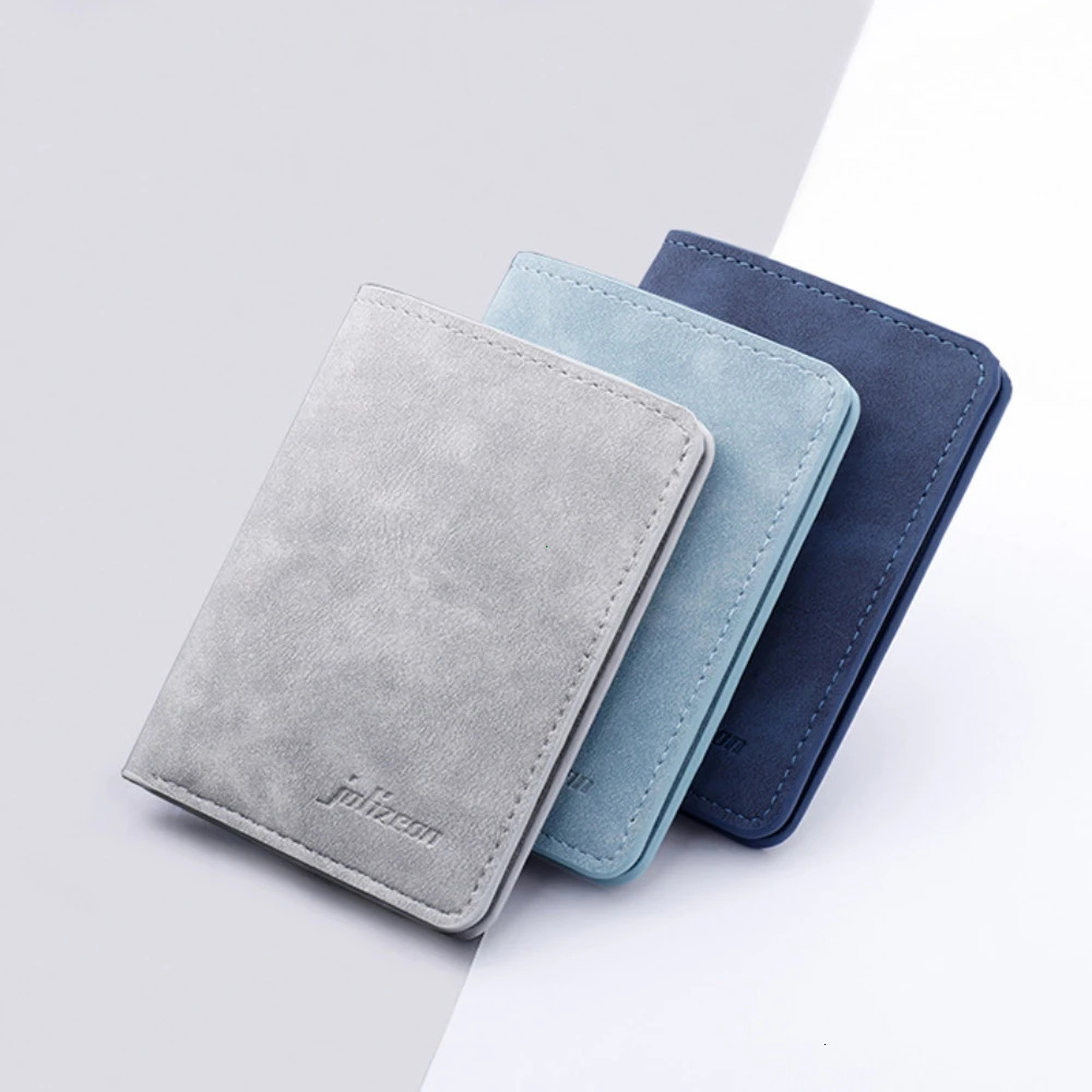 Men/Women Fashion Wallet ID/credit Card Holder Wallet for Men Multi-Card BagHolder Two Fold Small Wallet Black/gray Coin Purse 250612