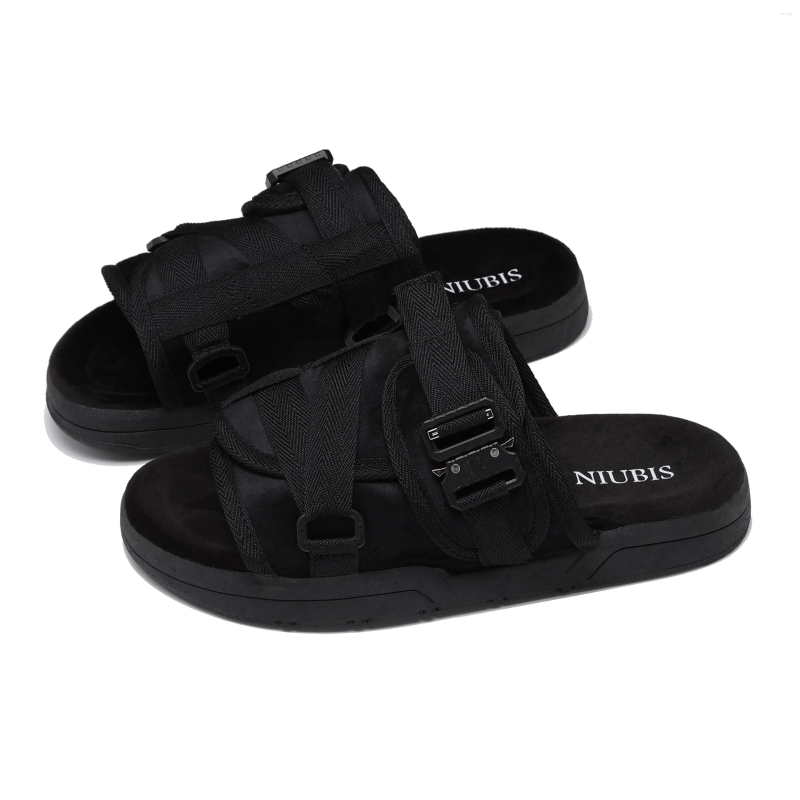 Slippers Style Men's Casual Canvas Summer Outdoor Couples Beach Flip Flops Men Shoes