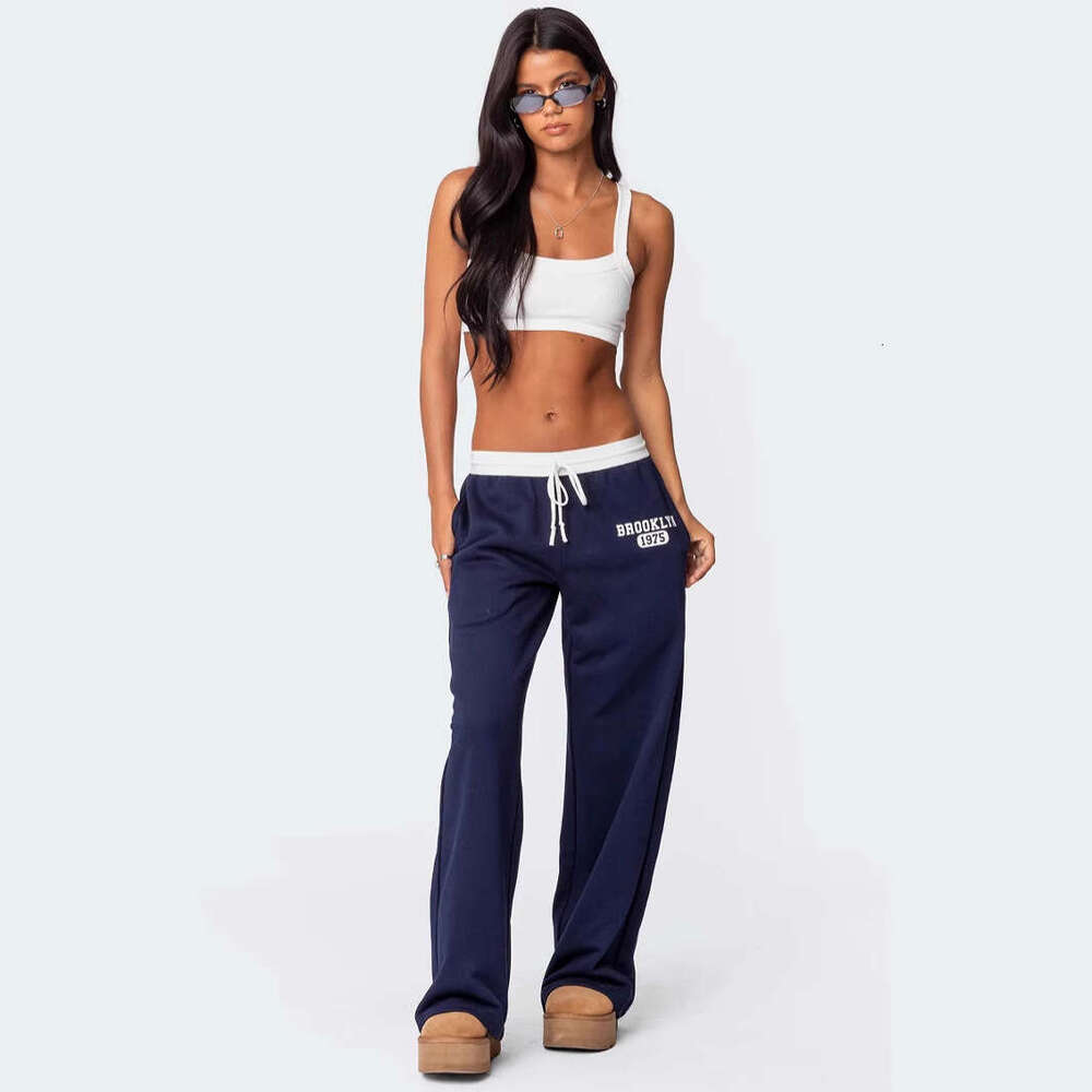 hoodie Women's Wear Ins Style Women's Solid Color Personality Street Y2k Loose Simple Casual Pants Sports Sweatpants jacket