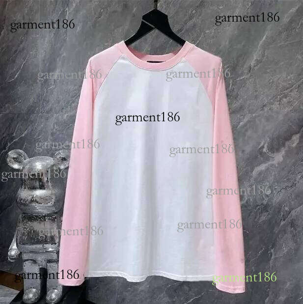 Mens Designer T Shirts Men Women Letter Printed Tshirts Fashion Spring Summer Long Sleeve Tops High Street Styles Breathable chrome tshirt t shirt siz