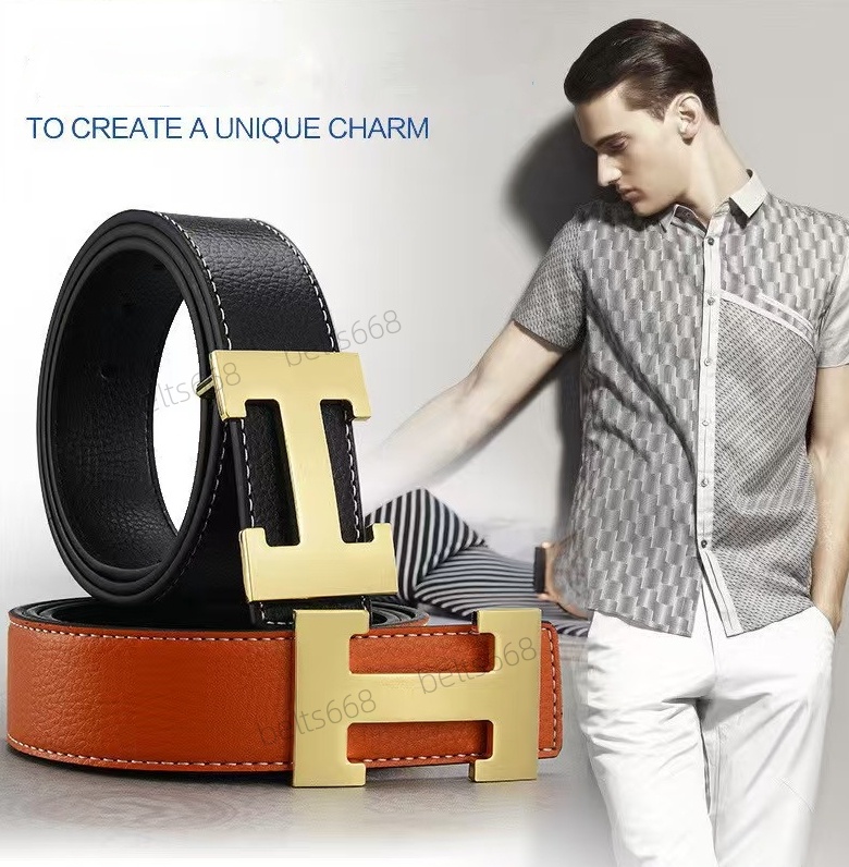Designers mens belt belts fashion business daily belt wholesale mens waistband metal letter buckle reversible 38mm leather belts Top Luxury Belt Genuine Casual
