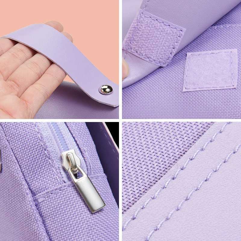 Labubu Large Capacity Flip Pen Case for Students Cartoon Letter A-Z Printed Pencil Bags Boys Girls Stationery Storage Pouch Gift W250613