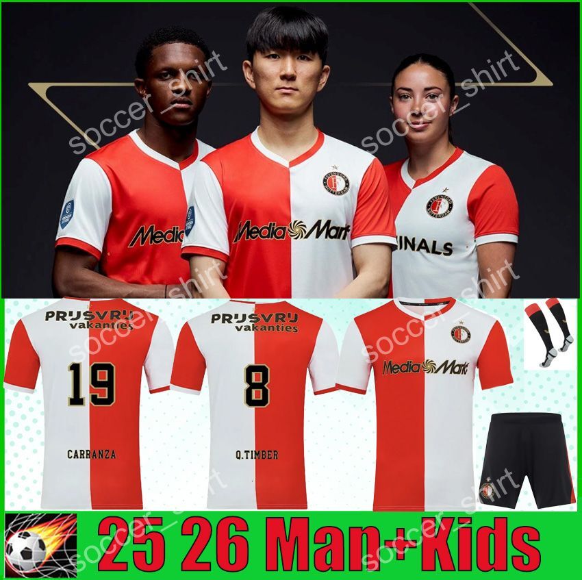 25 26 FeyenOORdS Soccer Jerseys 2025 Home Kit HANCKO GIMENEZ TRAUNER IVANUSEC HARTMAN ZERROUKI CARRANZA Q. TIMBER Men KIDS kit FeyennORdS Football jerseys 3XL 4XL