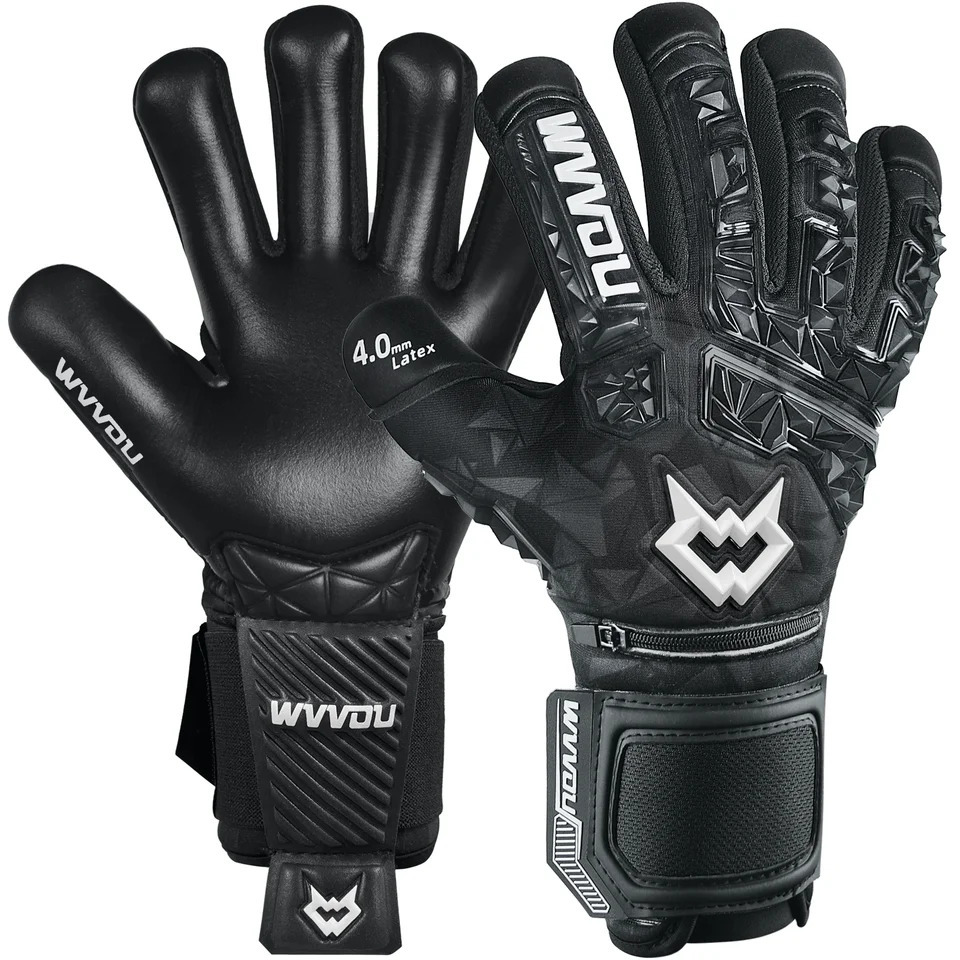 WVVOU Soccer Goalie Gloves for Adults and Youth High Performance Goalkeeper with 5 Detachable Finger Saves 250605