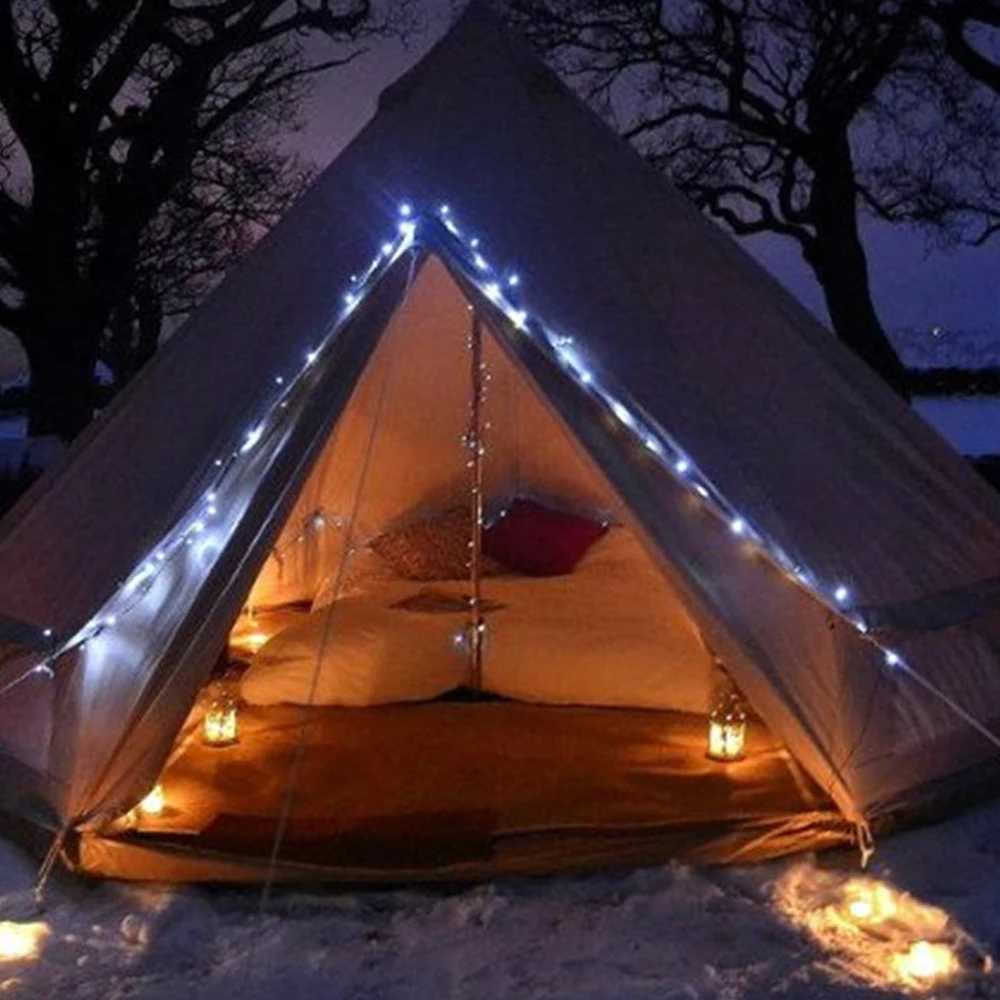 LED Copper Wire Fairy Lights USB Powered LED String Lights Holiday Outdoor Lamp Garland Lights for Christmas Party Wedding Decoration XJ250612