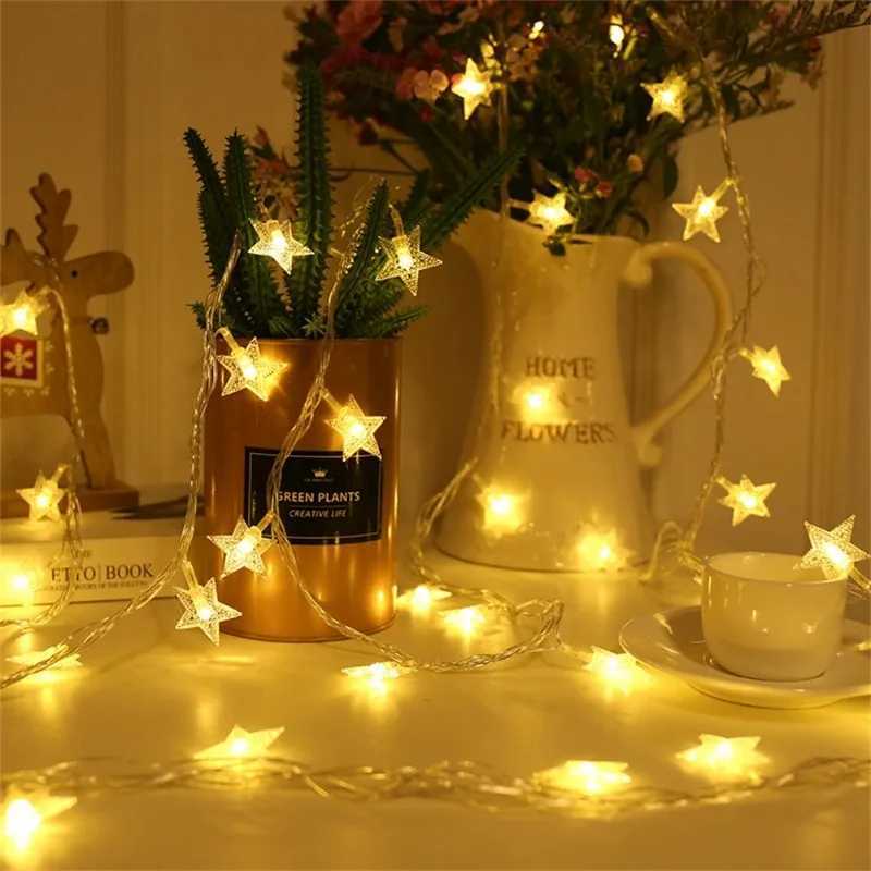 Star String Lights USB/Battery Operated LED Fairy Lights Christmas Light For Party Wedding Garland Outdoor Xmas Tree Decoration XJ250612