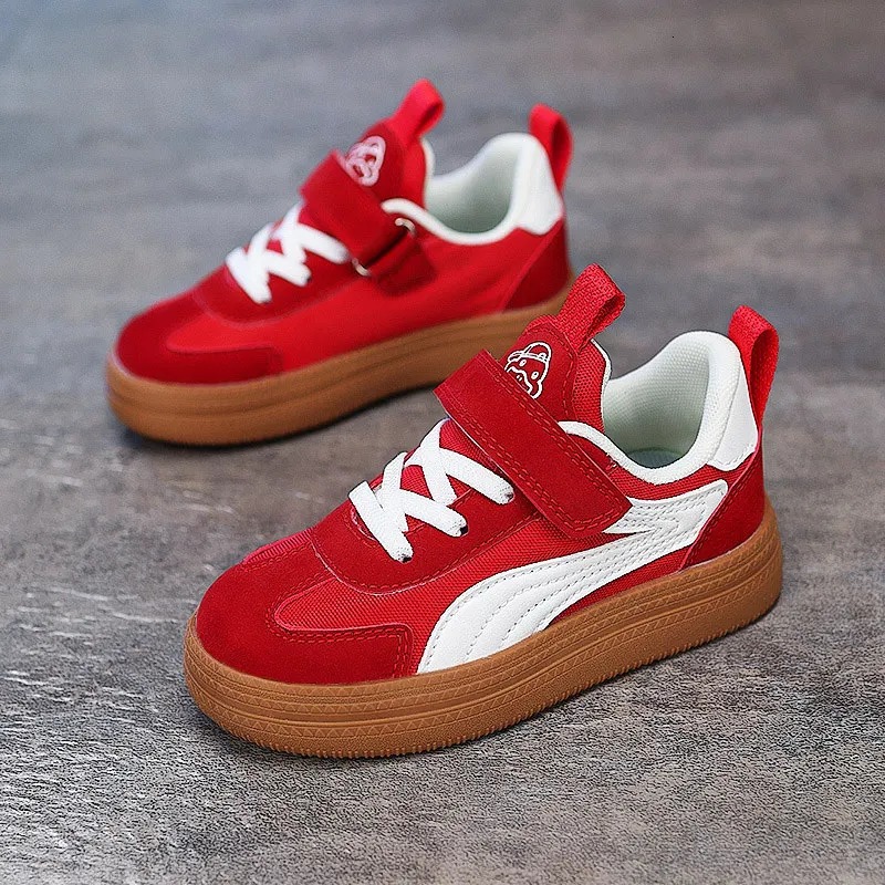 2025 Green Sports Shoes Boy Girl Platform Hook Loop Kids Skate Shoes Spring Summer Childrens Sneakers zapatillas nino 250613