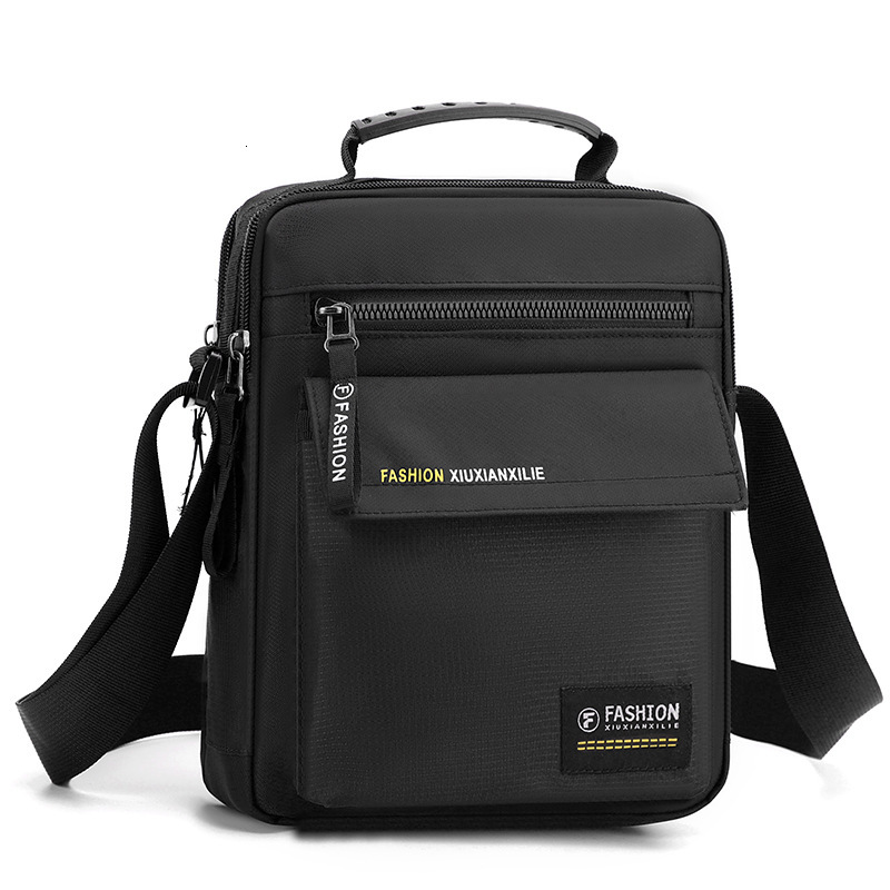 Men s large capacity nylon shoulder bag new business commuting crossbody bag standing trend small handbag designer trend bag men s bag