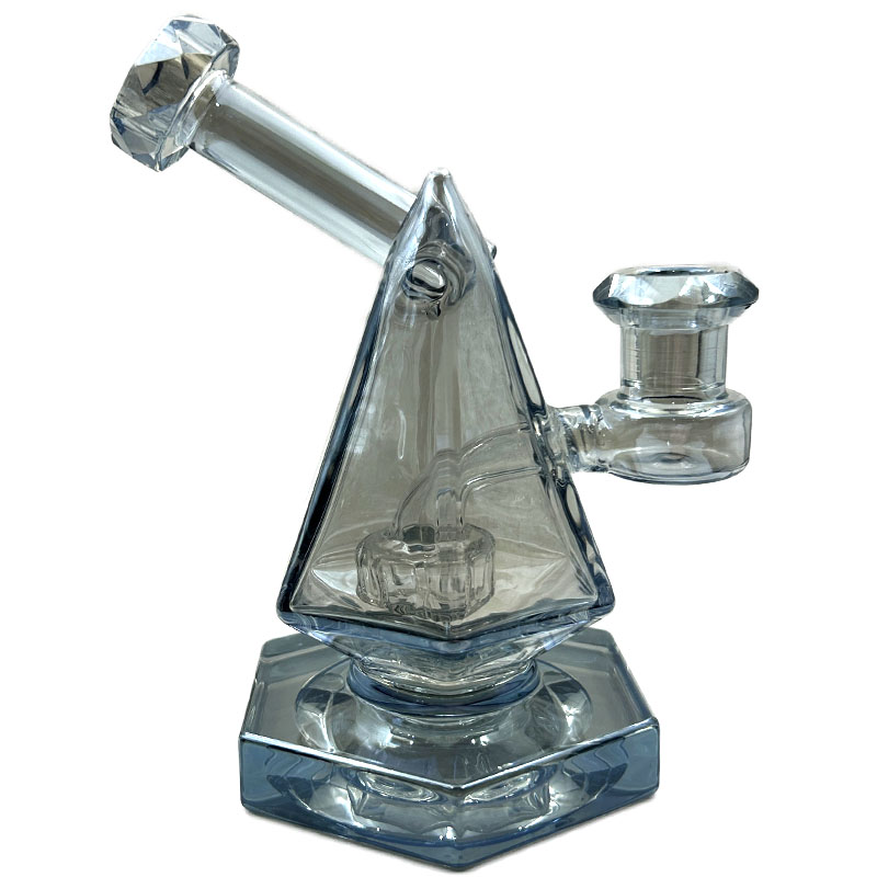 Qbsomk tall Rainbow glass water bongs hookahs downstem perc catcher heady smoke water pipe with 14mm