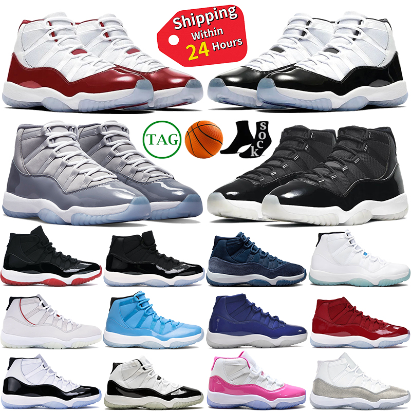 Designer 11s basketball shoes for men women 11 sneakers free shipping trainer sneaker cherry cool grey white bred concord outdoor sports mens trainers size 36-47