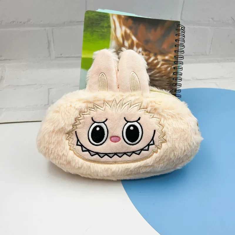 Kaii Labubu Anime Makeup Bag Lovely Pencil Case Storage Stationery School Supplies Free shipping
