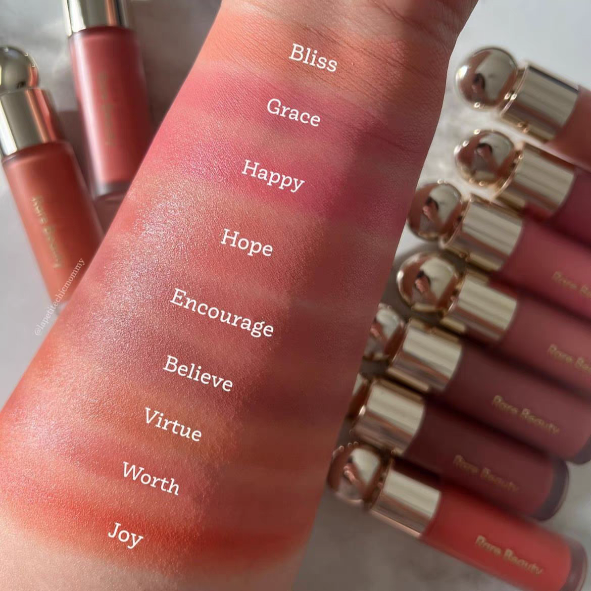 Rare Beauty Moisturizing Nutrient Repair Lightweight Non-greasy Natural Luster Brightening Liquid Powder Blusher Cosmetics