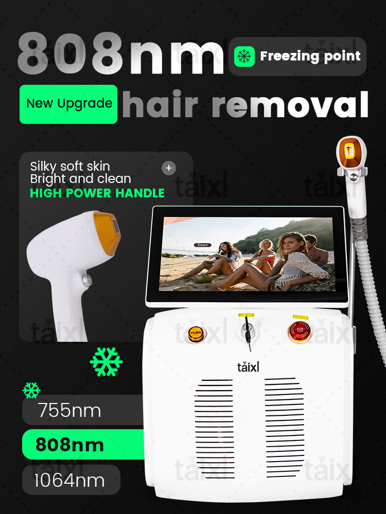 2025 New Professional 3500W High Power 808nm Diode Laser Hair Removal Machine 3 wavelength Ice Titanium Painless Epilator For Salon