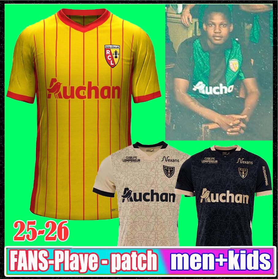 RC Lens 24 25 26 soccer jerseys home away Saint-Barbe special KAKUTA FULGINI DIOUF SPIERINGS GANAGO SOTOCA WAHI Football Shirt 2025 2026 men kids fans THIRD AWAY