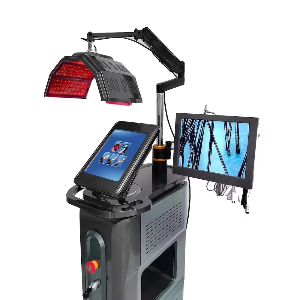 650nm Growth Laser Diode Hair Growth Machine Laser Regrowth High Frequency Electrotherapy Ozone Comb Hair Loss Treatment