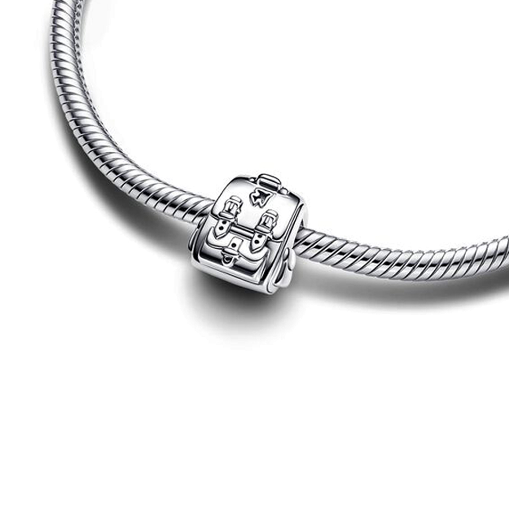 FewDook Charms Silver Plated Car Backpack Monkey Butterfly Firefly Frog Fit Pan Bracelet Women Golden Plated Pendant Beads Jewelry Hot Gift - view 5