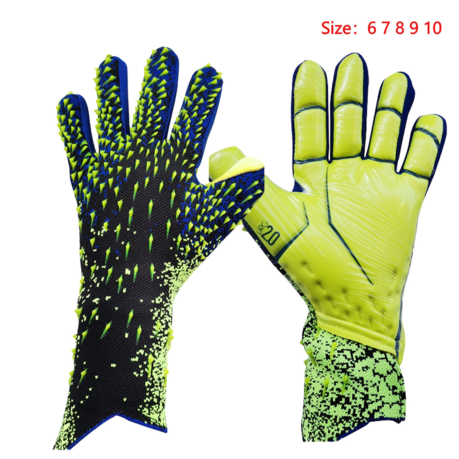 Football Soccer Goalkeeper Gloves Thickened Professional Protection Adults Teenager Goalkeeper Soccer Goalie Gloves 250613