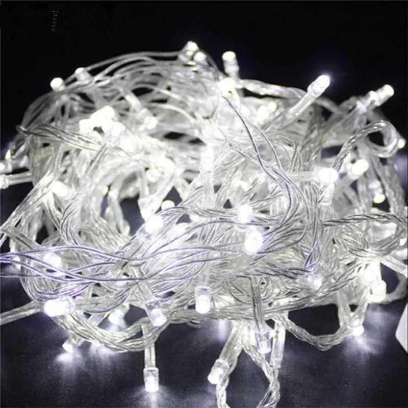 110V 220V 10M 100 LED String Garland Christmas Tree Chain Fairy Light Waterproof Home Garden Party Outdoor Holiday Decoration XJ250612