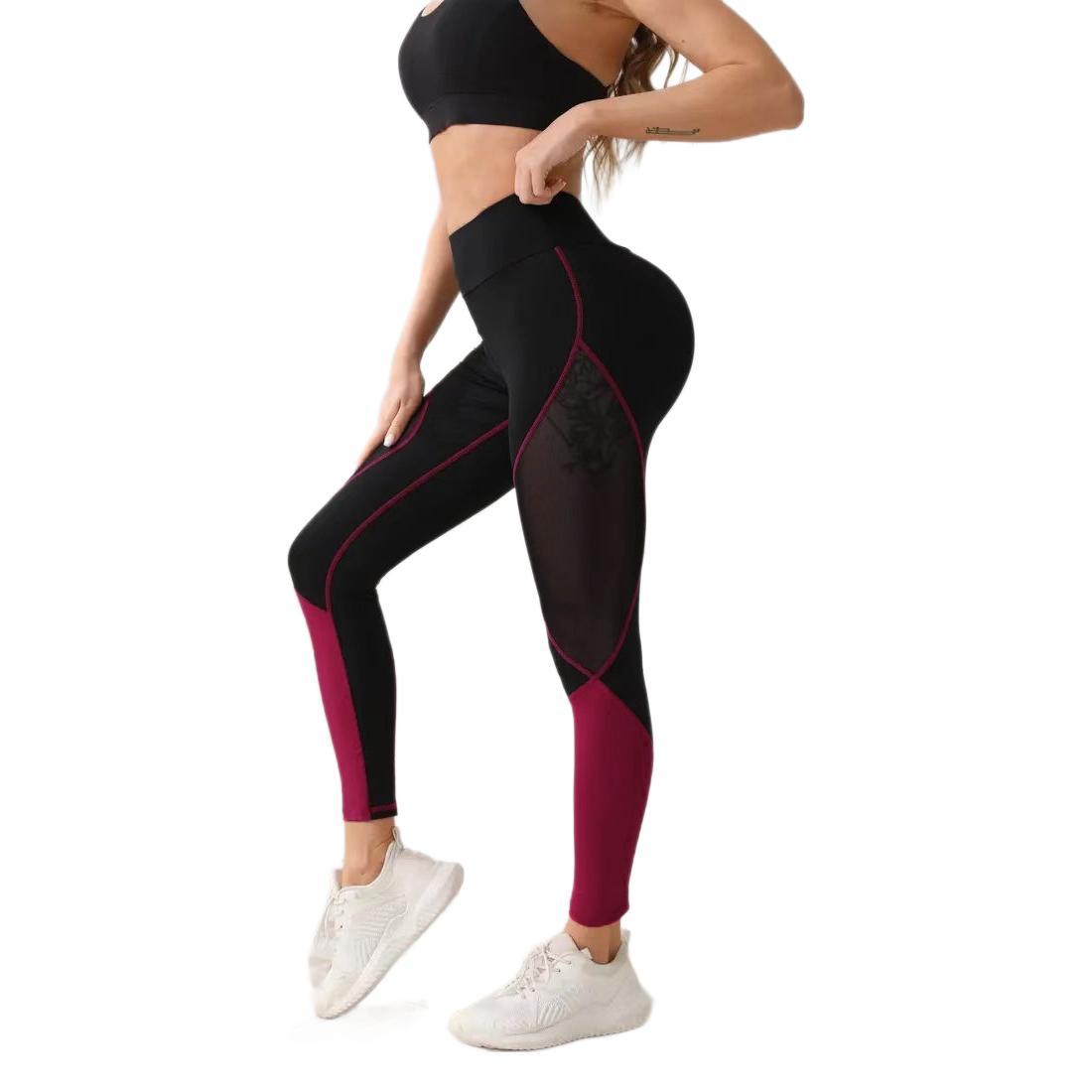 Sexy High Rise Activewear Trousers - Breathable Seamless Workout Leggings