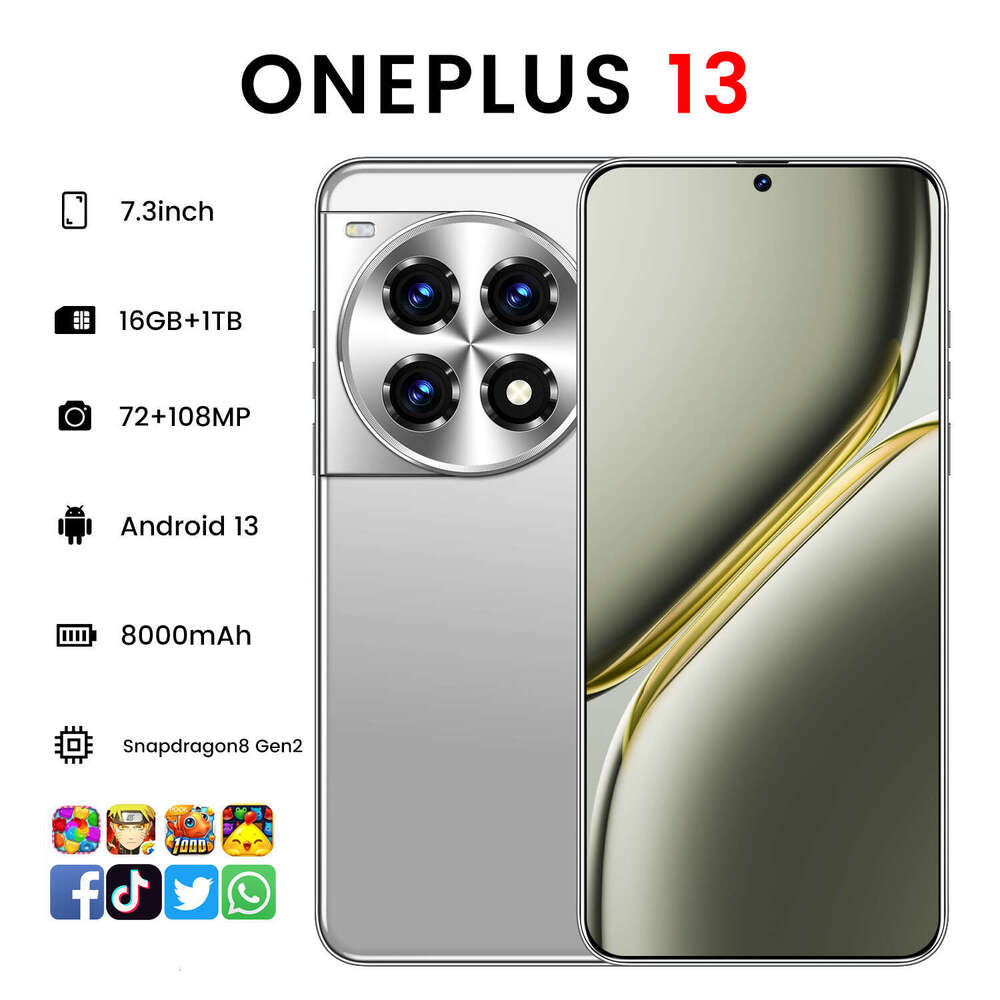 New Hot-Selling OnePlus 13 Android Phone 7.3inch Large Screen 16+1T Storage