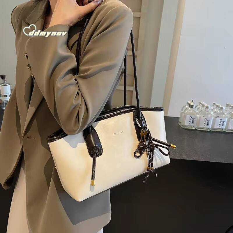 PU Leather Shoulder Bags For Women 2024 Winter Y2K Trend Female Crossbody Lady Handbags And Purses Retro Tote Bag ddmynov