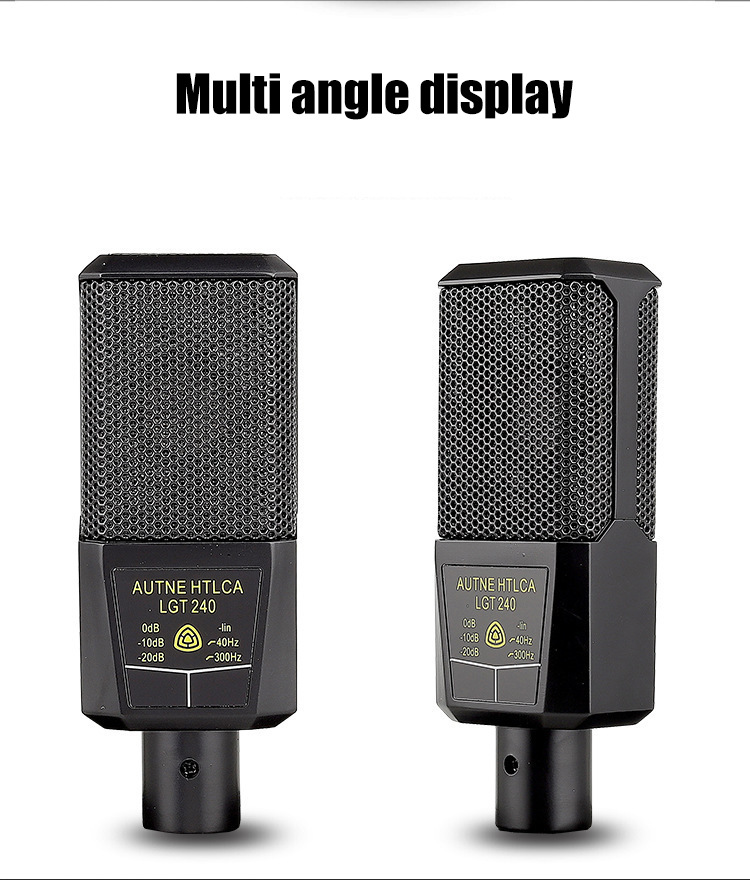 Microphones Karaoke Live Microphone Sound Audio Card Kit Professional Podcast Home Studio Recording Equipment Set Microphone For Laptop PC Cellphone C