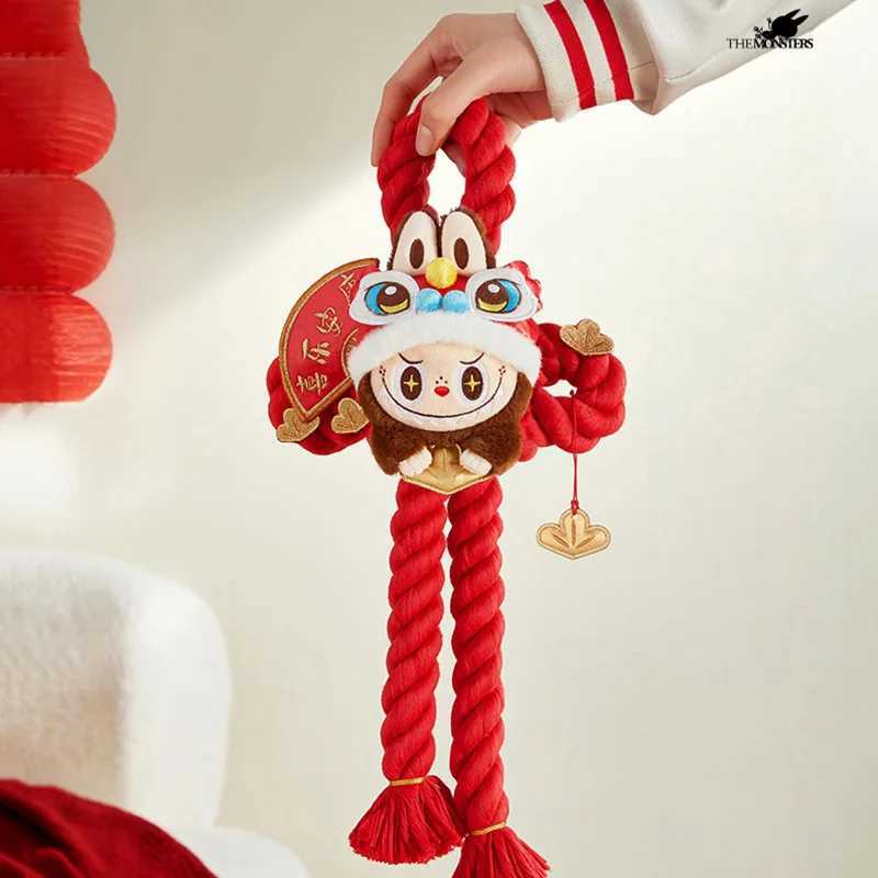 Genuine Golden Snake Happy New Year Series Labubu Hanging Toys Doll Anime Figure Desktop Ornaments Collection Gift Customized Free shipping