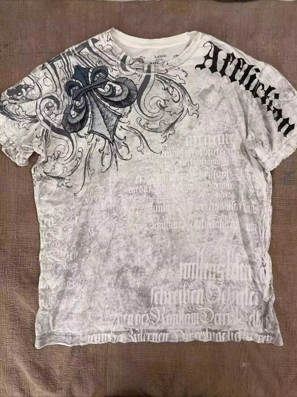 Men T-shirts Y2K Retro Women T-shirt Style Streetwear Tee Gothic Skull Cross Print Trendy Graphic Kid T-shirts X250613