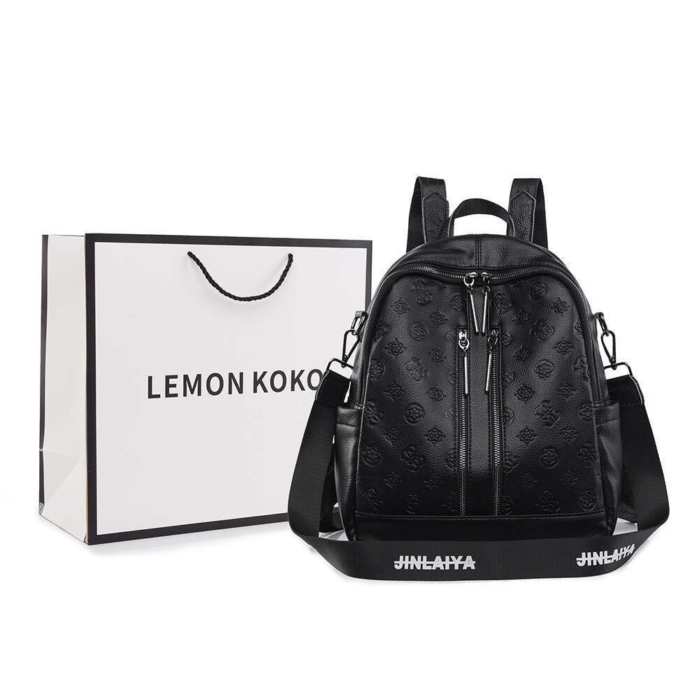 Women's Bags Designer Hot Selling New Embossed Women's High-End Business Commuter Backpack