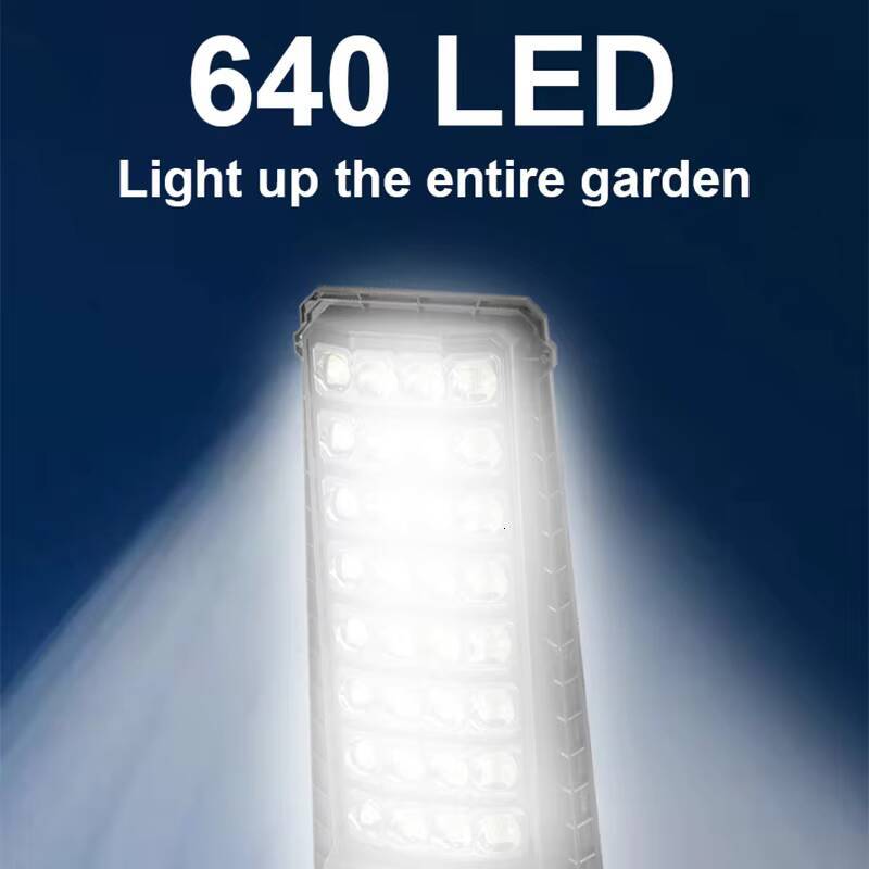 3 Modes 640LED Big Lights Outdoor Sunlight Motion Sensor Solar Street Remote Control Waterproof Courtyard Wall Lamp