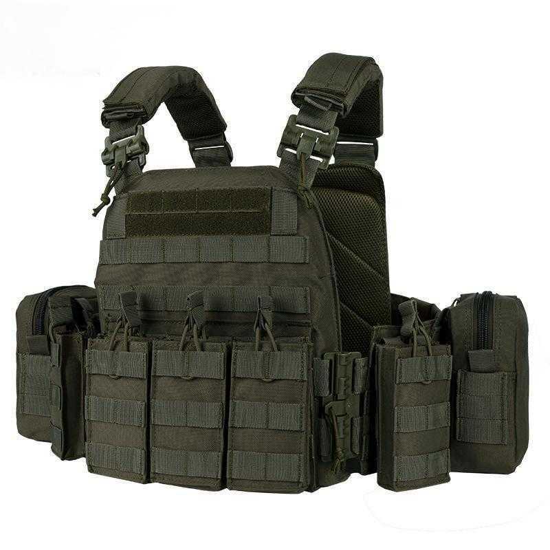 MGFLASHFORCE Tactical Vest Quick Release Molle Plate Carrier Airsoft Hunting Combat Vest for MenXJ250219
