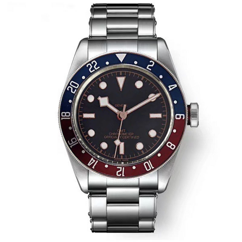 luxury black bay watch tu dorr black bay menwatch high quality Quartz movement YTKY blue dial reloj chronograph watchmen montre luxe watchbox001