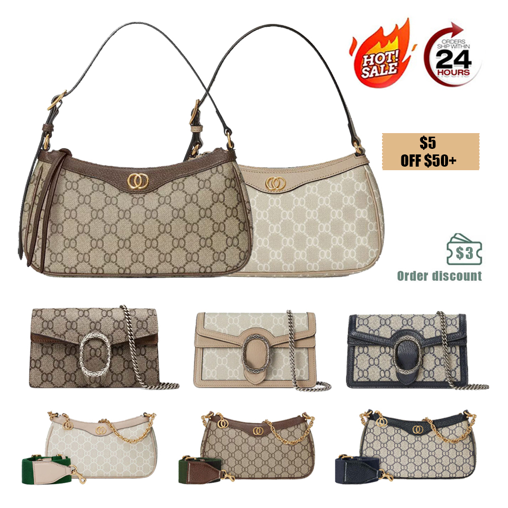 Designer Bag Shoulder Bag Diagonal Span High Quality Ultra Mini Tote Bag Women's Classic Fashion Printed Retro Canvas Underarm Bag Wallet with box