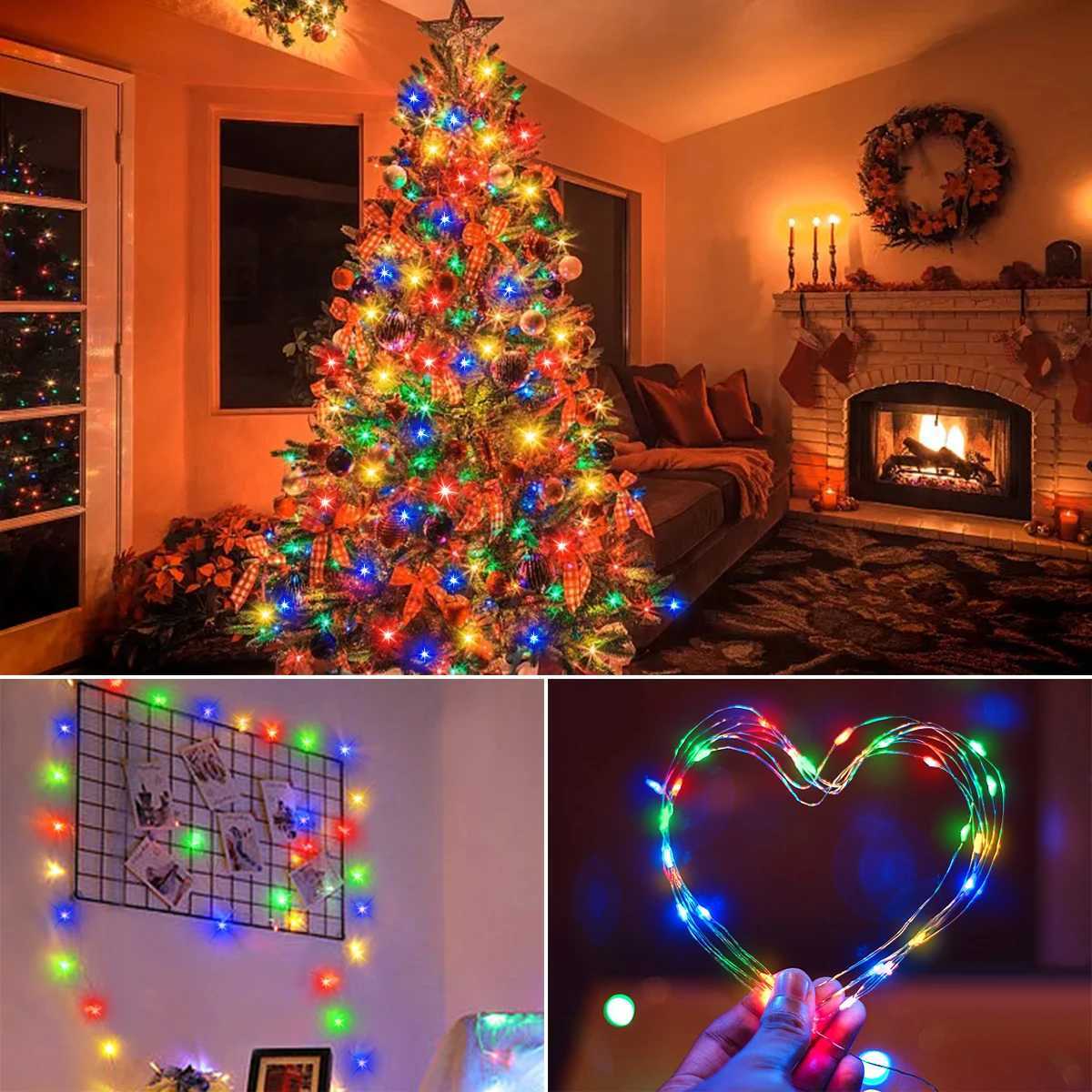 10M-100M Copper Wire Fairy String Lights Waterproof 220V 110V EU US Plug Outdoor Birthdays Party Holiday Wedding DecorationXJ250612