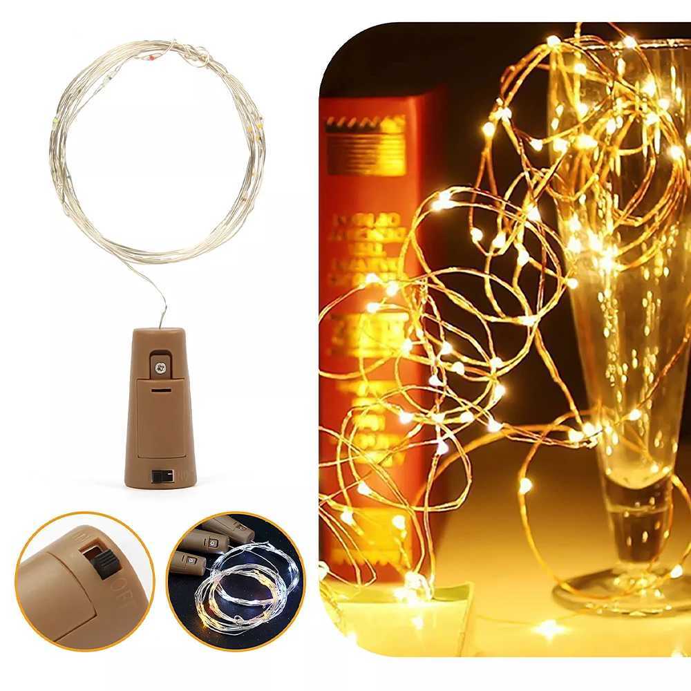 5 Pack Battery Powered Bottle String Lights Fairy Lights with Copper Wire Automatic Night Lights for Parties Wedding Decoration XJ250612