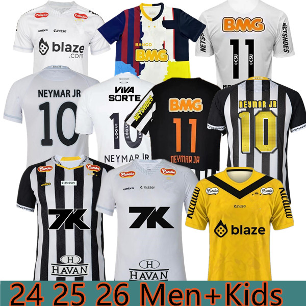 2025 NEYMAR JR 26 santos soccer jerseys GUILHERME SOARES THACIANO LEO GODOY VERON W.BIGODE FURCH ROLLHEISER BARREAL retro 11 12 13 football shirt