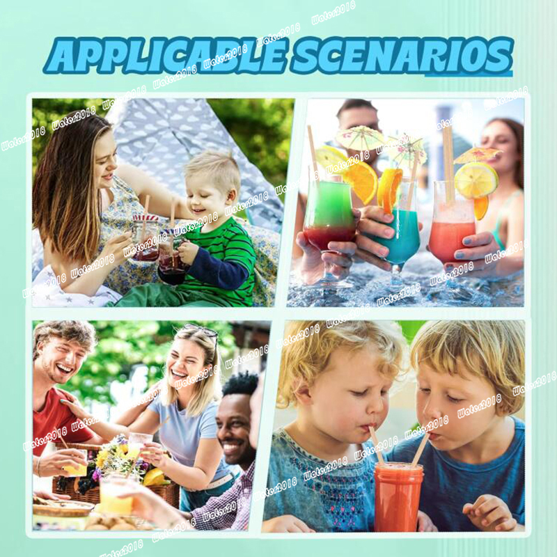 Sugarcane Straws Biodegradable Drink Straw Disposable Compostable Straws For Hot Cold Drinks Beverages Coffee