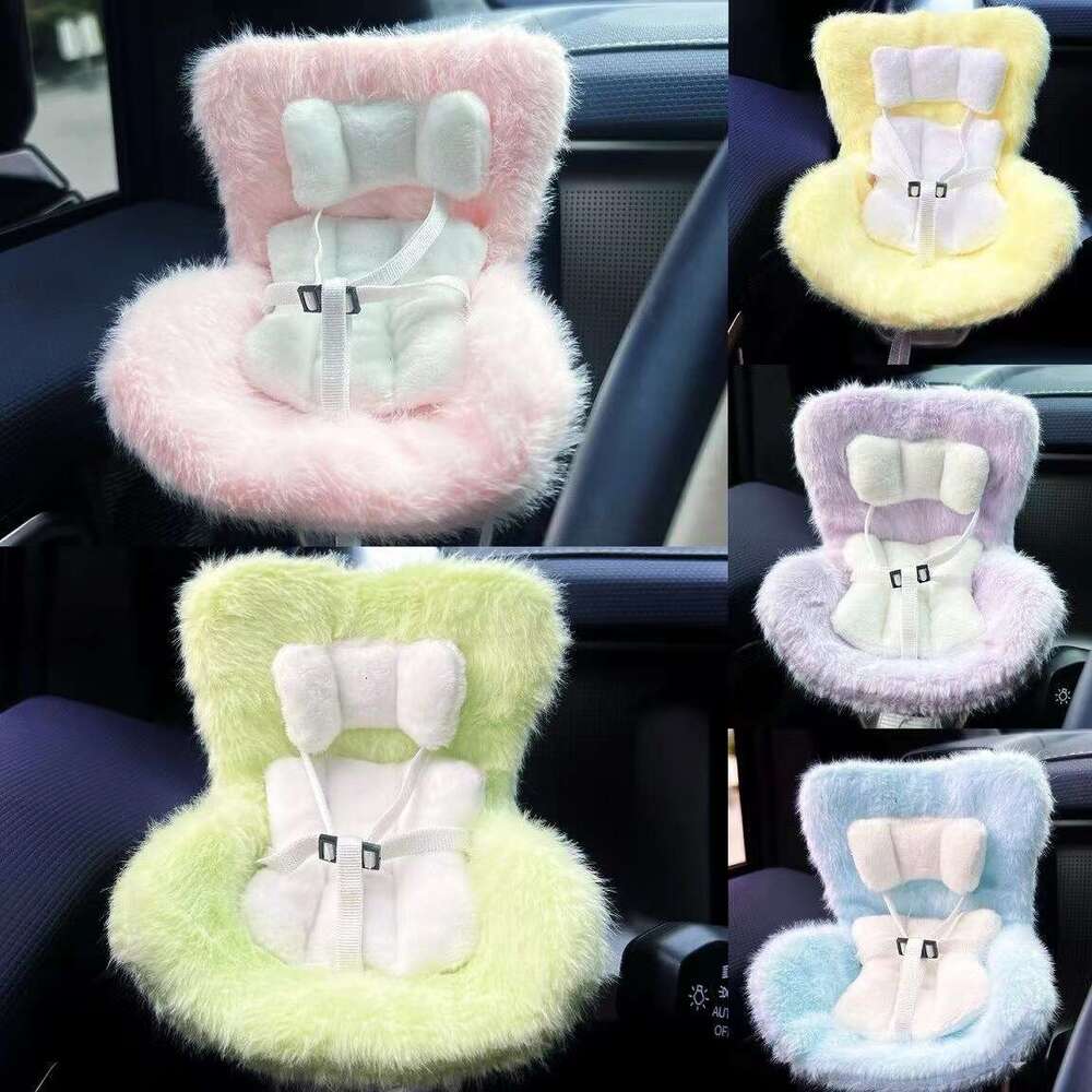 Suitable for 17cm Labubu Hanging Cute Safety Seat Air Vent Decoration Car Interior Accessories