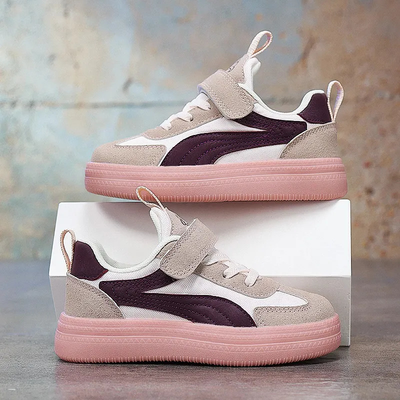 2025 Green Sports Shoes Boy Girl Platform Hook Loop Kids Skate Shoes Spring Summer Childrens Sneakers zapatillas nino 250613