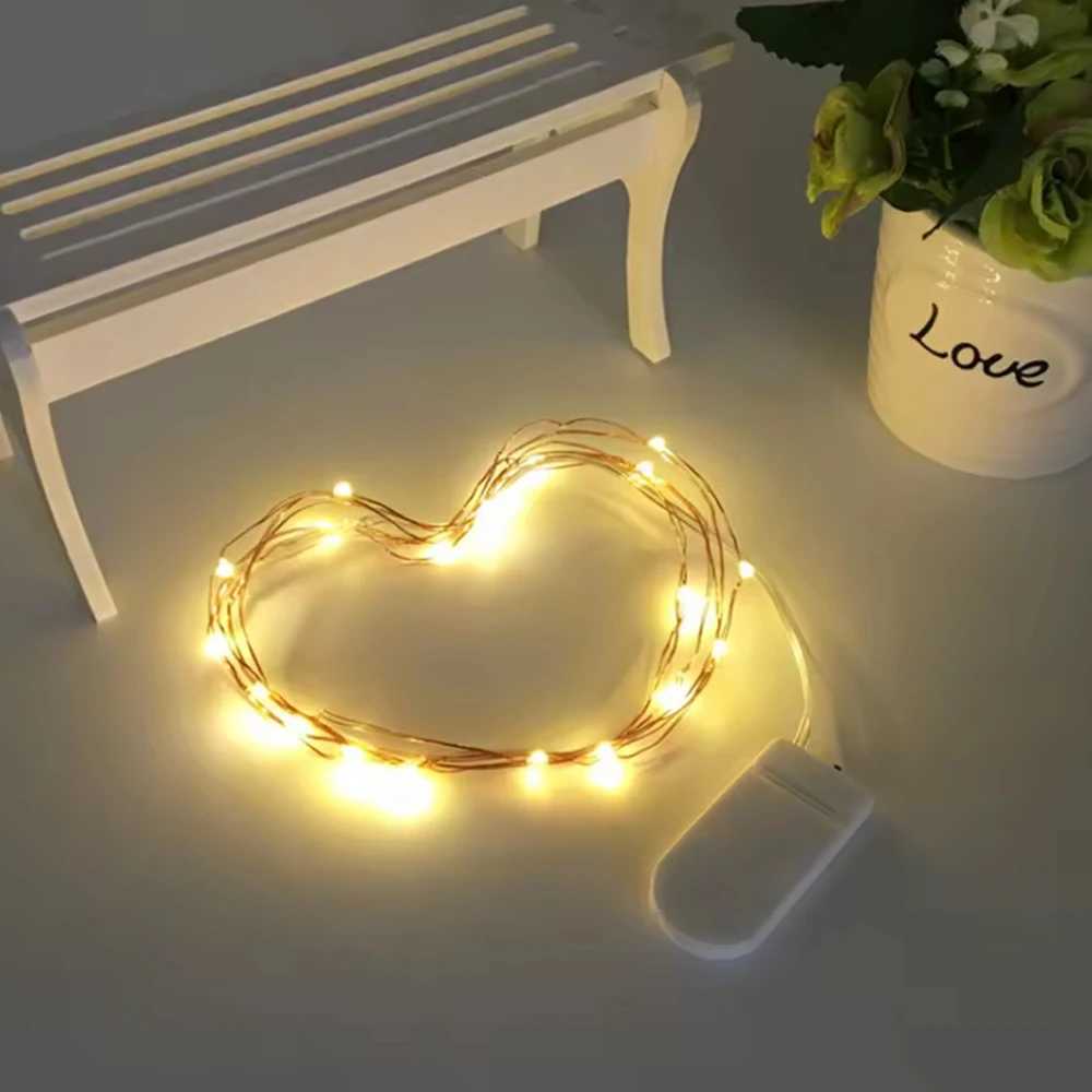 LED Copper Wire Fairy Lights Battery Powered LED String Lights Party Wedding Indoor Christmas Decoration Garland Lights XJ250612