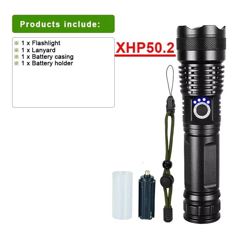 Rechargeable Led Flashlight Super Bright Portable Ultra Power Long Range Tactical Torch Lamp Outdoor Emergency Camping Lantern tues