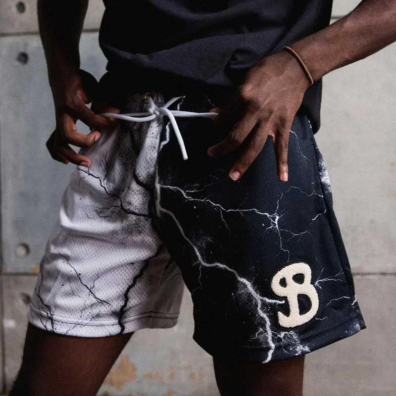 2025 Summer Mens Shorts BKTSQD Mesh Quick Drying Quarter Shorts Men Casual Sports Running Men Basketball Shorts X2506133