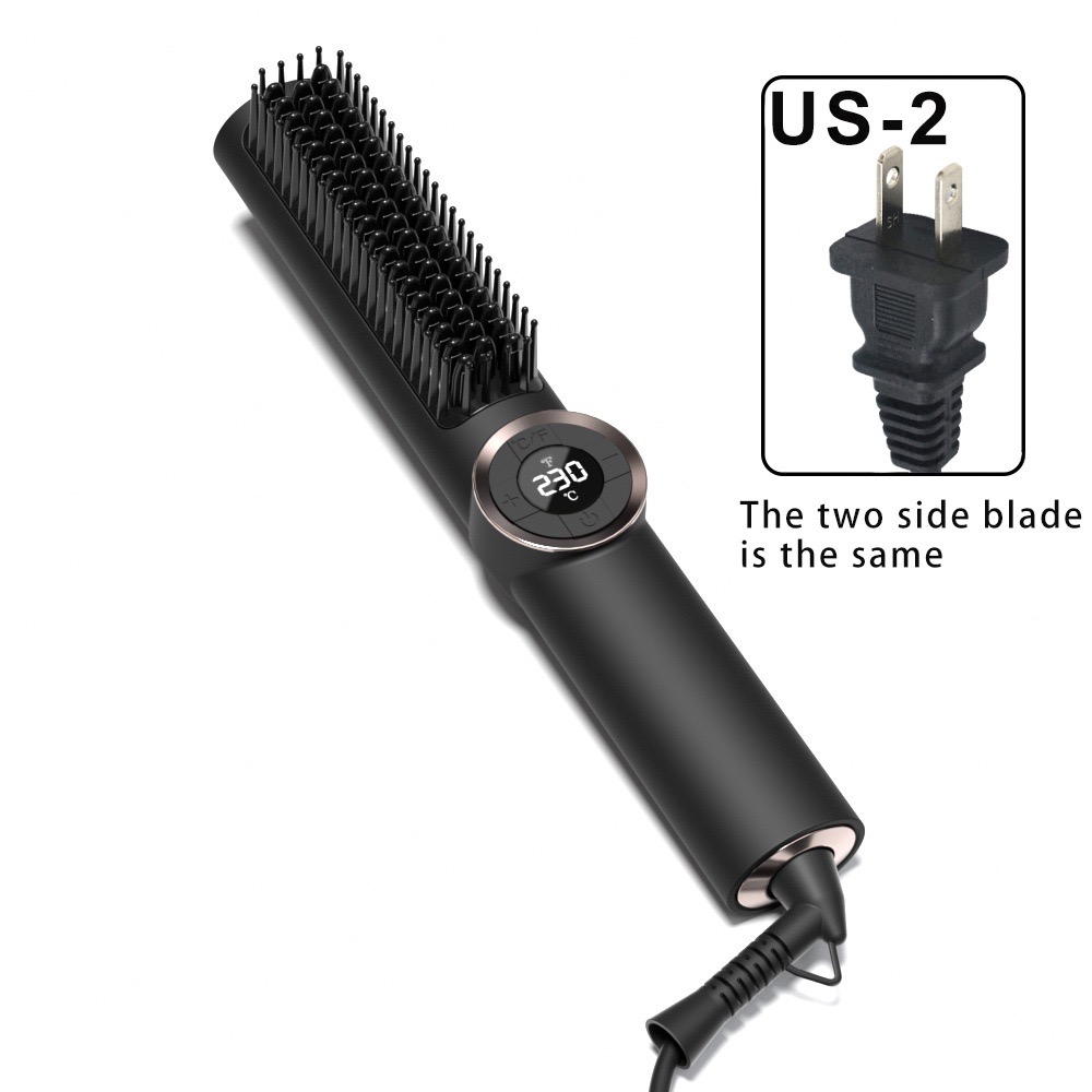 hair straightening comb Designer hair products Home hair straightener temperature control curling comb digital display electric comb