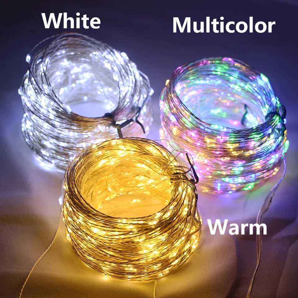 32M/42M Solar Fairy String Light Timable Outdoor Garden Festoon Light 8 modes Christmas Decoration Light Garland Yard DecorationXJ250612