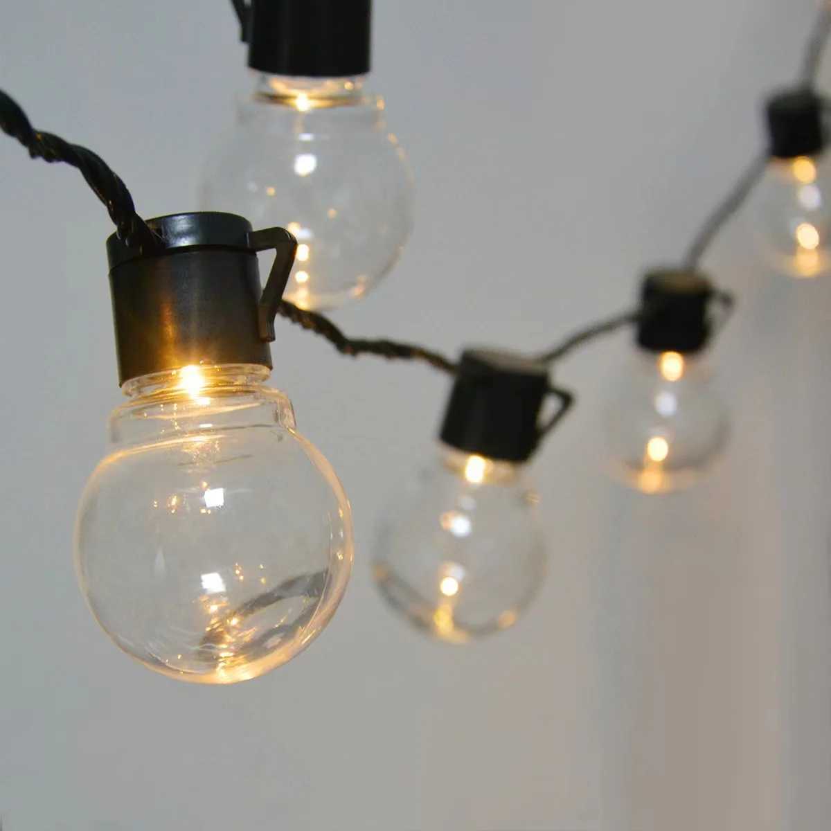 G50 Street Garland Light Bulbs LED Fairy String Light Outdoor Lights Garden Patio Christmas Decoration XJ250612