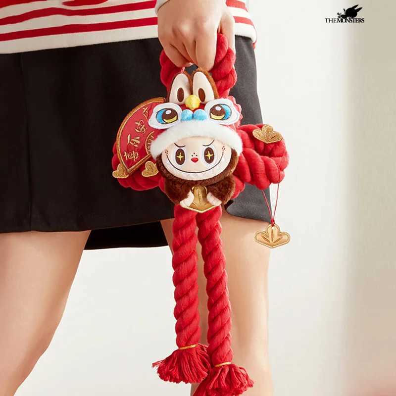 Genuine Golden Snake Happy New Year Series Labubu Hanging Toys Doll Anime Figure Desktop Ornaments Collection Gift Customized Free shipping