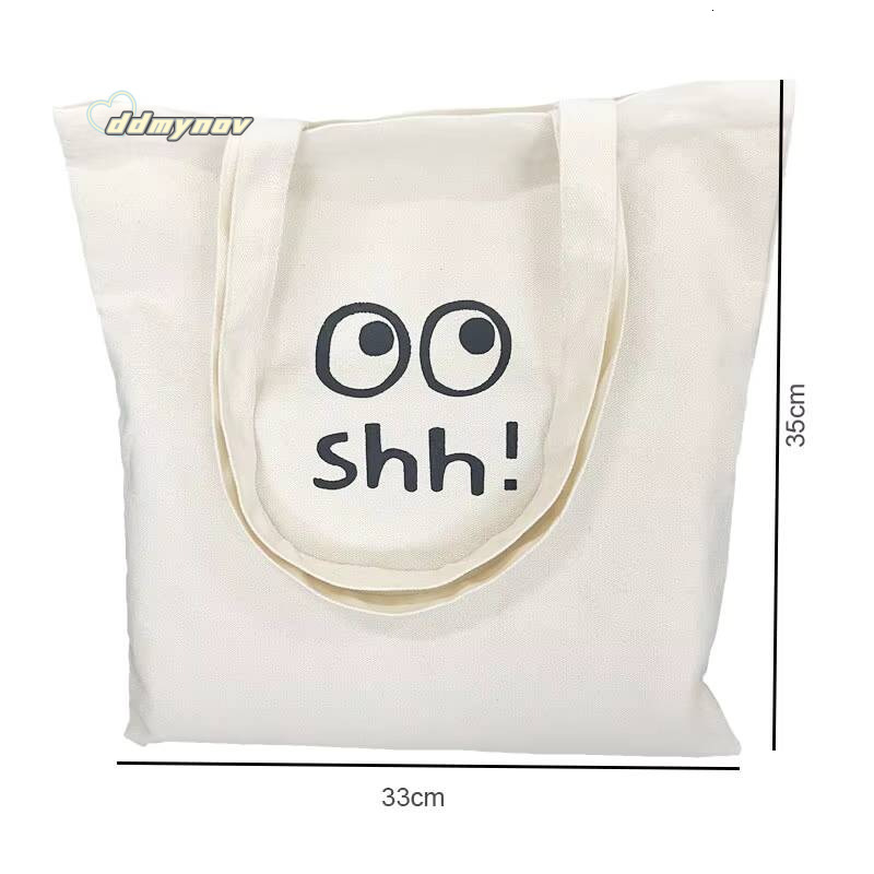 Simple Painting Large Capacity Canvas Handbag Daily Single Shoulder Bag ddmynov