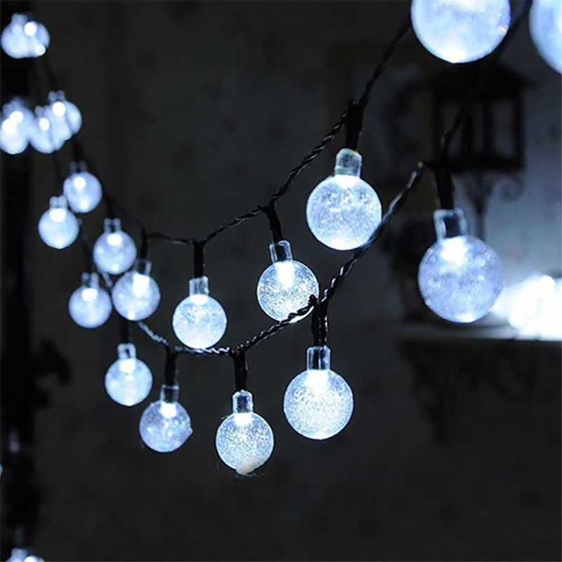 Outdoor LED Crystal Globe Light Solar Fairy Light Garden Light 5/7/12m Solar String Light for Christmas Wedding Party Decoration XJ250612